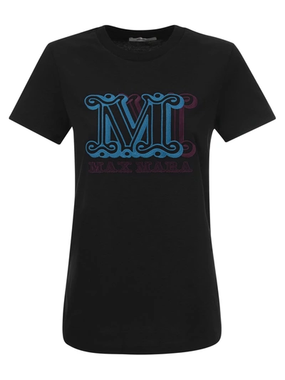 Max Mara Logo-print T-shirt In Nero