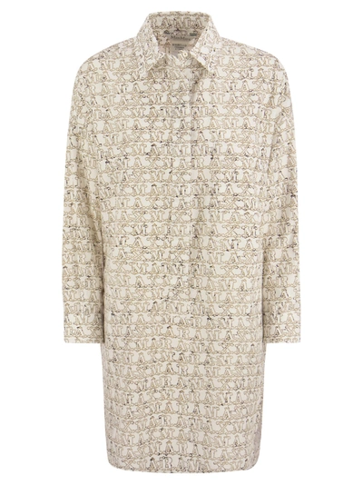 Max Mara Bevanda - Long-sleeved Cotton Dress In White