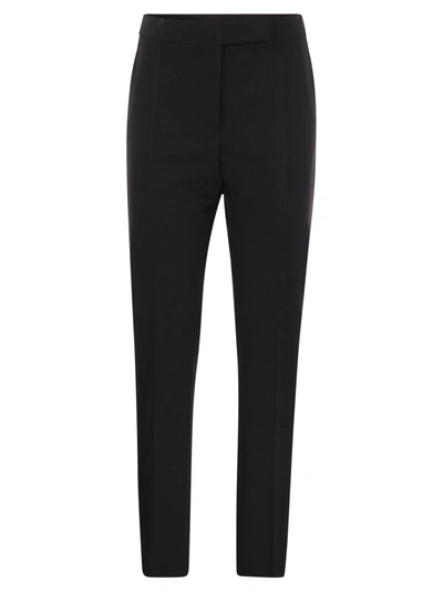 Max Mara Rino - Wool And Mohair Trousers In Black