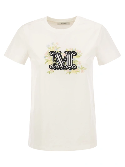 Max Mara Sacha Logo T-shirt In White