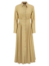 MAX MARA MAX MARA STUDIO CARBONE COTTON LONG DRESS