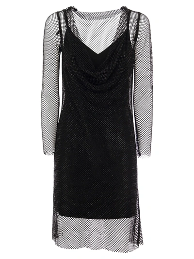 Max Mara Vezzo - Mesh Dress In Black