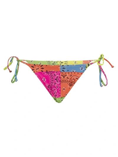 MC2 SAINT BARTH MC2 SAINT BARTH BANDANA PATTERNED SWIM BRIEFS WITH TIES