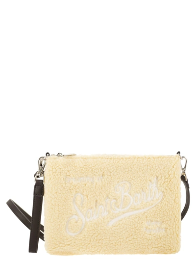Mc2 Saint Barth Pochette Bag With Shoulder Strap In Cream