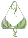Mc2 Saint Barth Graphic Printed Triangle Bikini Top