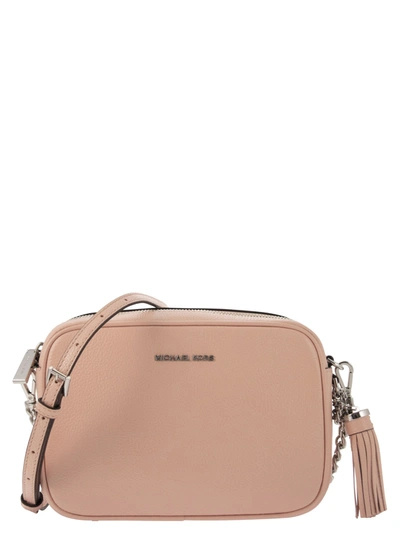 Michael Kors Crossbody Bag Ginny Leather Pink Soft Pink In Rose