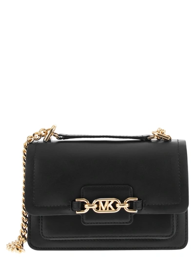 Michael Kors Michael  Heather Large Shoulder Bag In Black