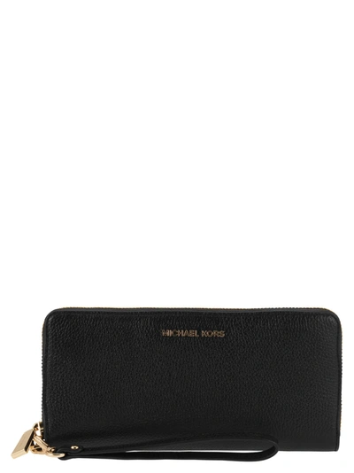 MICHAEL KORS MICHAEL KORS JET SET GRAINED LEATHER WALLET