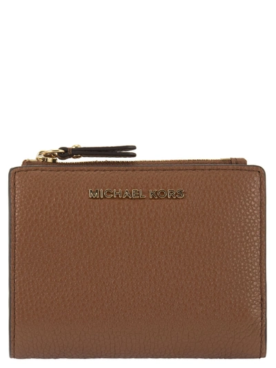 Michael Kors Leather Wallet In Brown