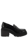 Michael Kors Rocco Heeled Loafer In Black
