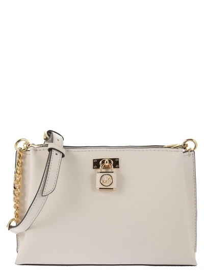 Michael Kors Ruby - Saffiano Leather Bag In Blanc