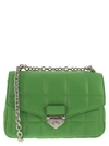 MICHAEL KORS MICHAEL KORS SO HO SMALL QUILTED LEATHER SHOULDER BAG