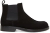 LOEWE Black Suede Chelsea Boots