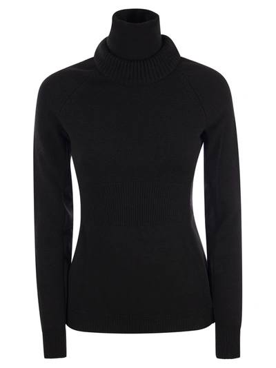 Moncler High Neck Sweater In Black