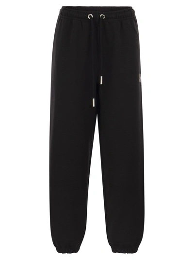 Moncler Logo Sports Trousers In Black