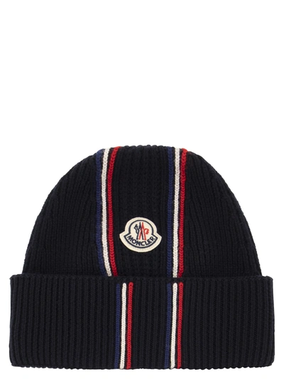 MONCLER MONCLER TRICOLOUR WOOL HAT