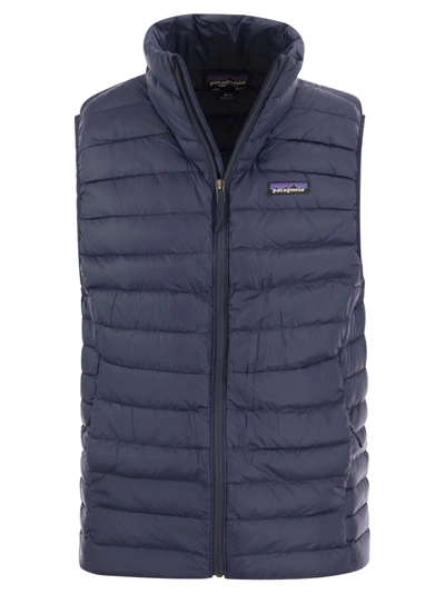 Patagonia Waistcoat With Down Filling In Grey