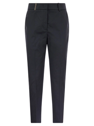 PESERICO PESERICO STRETCH COTTON TROUSERS