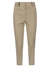 PESERICO PESERICO TECHNO TROUSERS IN PINSTRIPE STRETCH COTTON