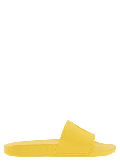 Polo Ralph Lauren Big Pony Slippers In Yellow