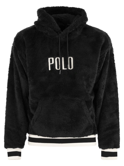 Polo Ralph Lauren Hoodie With Logo In Black