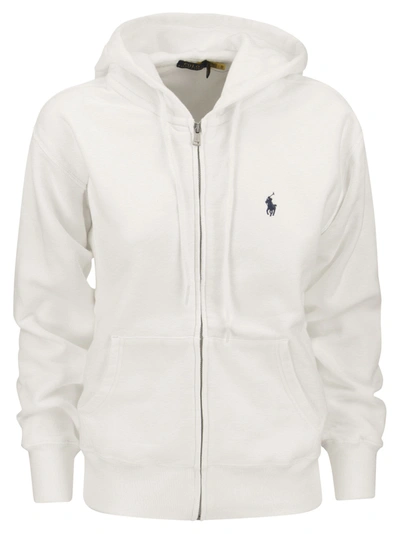 Polo Ralph Lauren Hoodie With Zip In White