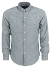 Polo Ralph Lauren Cotton Chambray Button-down Shirt In Blue