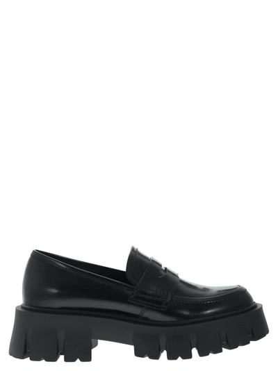 Premiata Ascot - Leather Loafers In Black