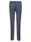 Pt Pantaloni Torino Super Slim Pied De Poule Wool Trousers