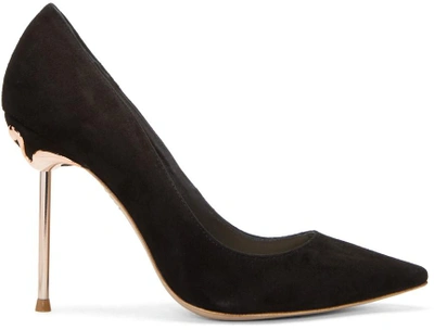 Sophia Webster Black Suede Coco Flamingo Heels 