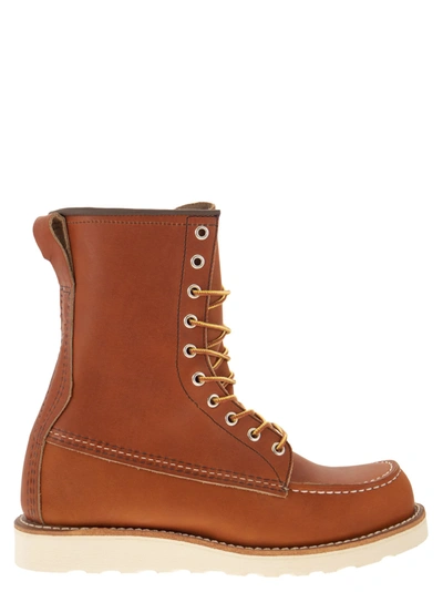 Red Wing Classic Moc - High Leather Lace-up Boot In Gold