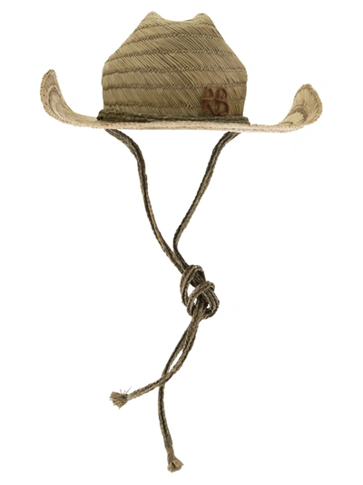 Ruslan Baginskiy Cowboy - Monogrammed Hat In Beige
