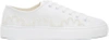 SIMONE ROCHA White Beaded Canvas Low-Top Sneakers