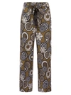 S Max Mara Silk Trouser With All-over Print