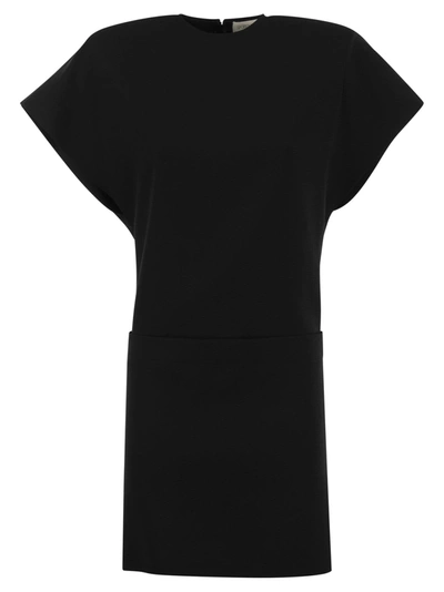 Sportmax Short-sleeve Mini Dress In Black