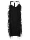 Sportmax Feather-trim Midi Dress