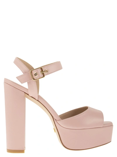 STUART WEITZMAN STUART WEITZMAN RYDER LEATHER PLATFORM SANDALS