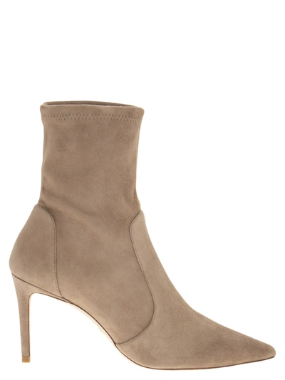 Stuart Weitzman Suede Ankle Boots 85 In Brown