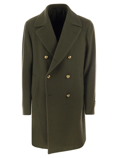 Tagliatore Arden - Double-breasted Wool Coat In Military Green