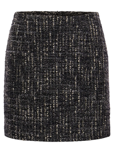 Tagliatore May - Tweed Miniskirt In Black
