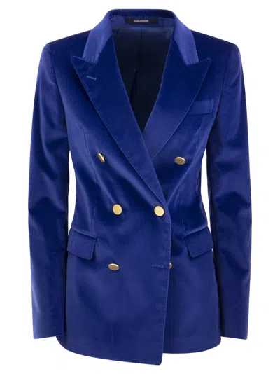 Tagliatore Paris - Velvet Jacket In Bluette