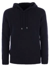 TAGLIATORE TAGLIATORE WOOL PULLOVER WITH HOOD