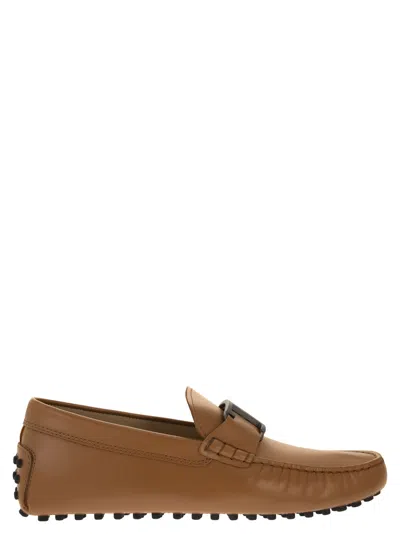 Tod's Timeless Leather Loafer In Cognac