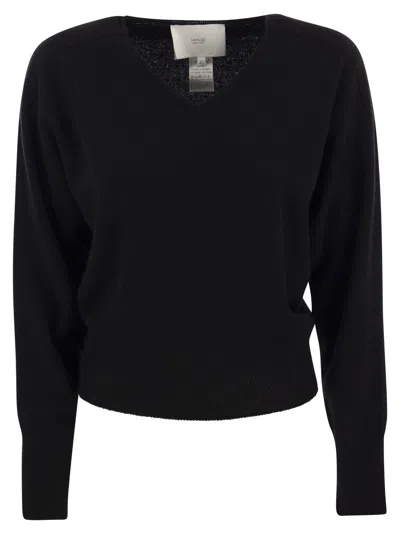 Vanisé Francy - Cashmere V-neck Sweater In Black
