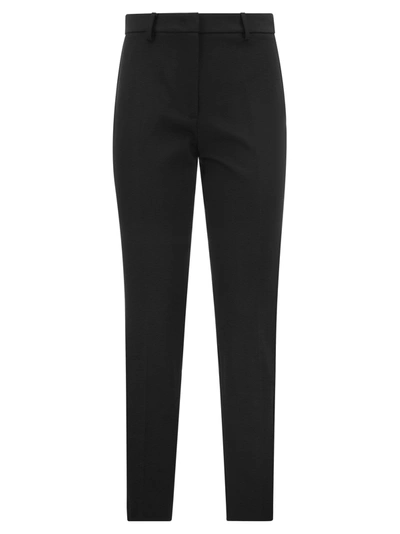 Weekend Max Mara Patata Viscose-blend Trousers In Black