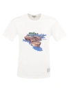 WOOLRICH WOOLRICH PURE COTTON T SHIRT WITH PRINT