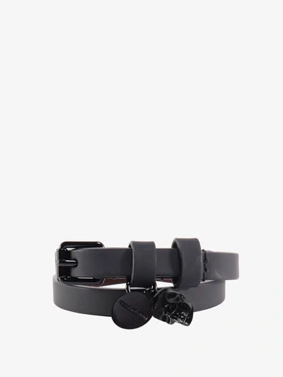 Alexander Mcqueen Man Bracelet Man Black Bracelets