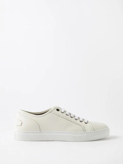 Brioni Men Leather Trainers In White