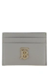 BURBERRY BURBERRY WOMAN GREY LEATHER TB CARD HOLDER