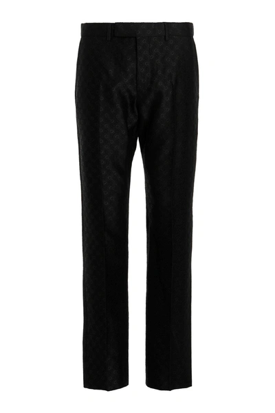 Gucci Men Logo Pants In Black